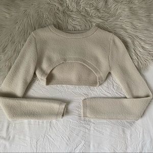 never worn zara super crop sweater